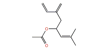 2-Methyl-6-methylene-2,7-octadien-4-ol acetate